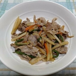 豚肉とじゃがいものきんぴら風炒め